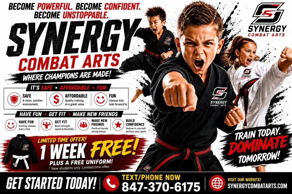Synergy Combat Arts Tae Kwon Do, Hapkido BJJ, Arnis Kali, Tai Chi